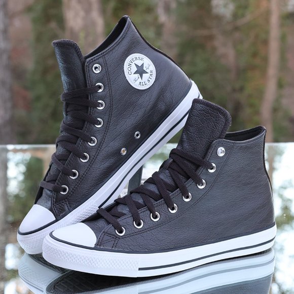 Converse Chuck Taylor All Star Tumbled Leather High Men’s Size 10 - Picture 2 of 13
